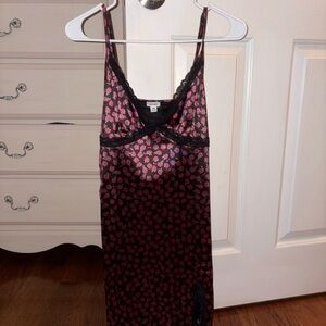 Garage Black and Pink Floral Dress